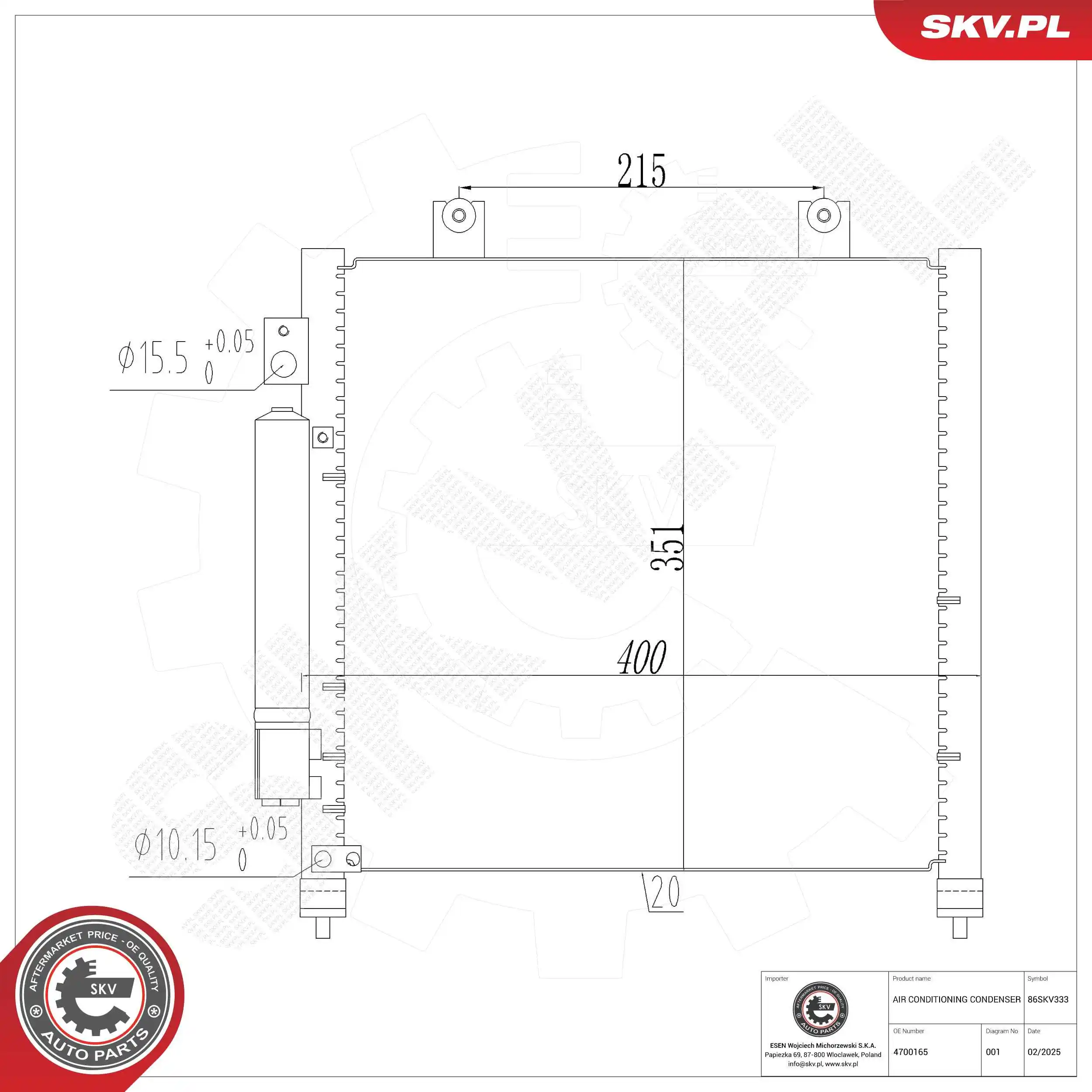 Condenser, air conditioning